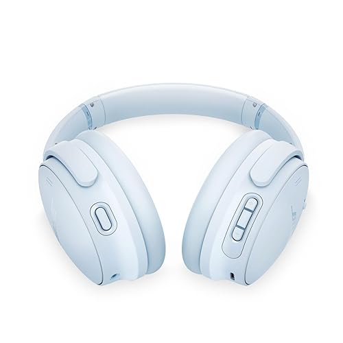 Bose QuietComfort Headphones - Wireless Bluetooth Headphones, Active Over Ear Noise Cancelling and Mic, USB-C Charging, Deep Bass, Up to 24 Hours of Playtime, Ice Blue - Limited Edition Color 4