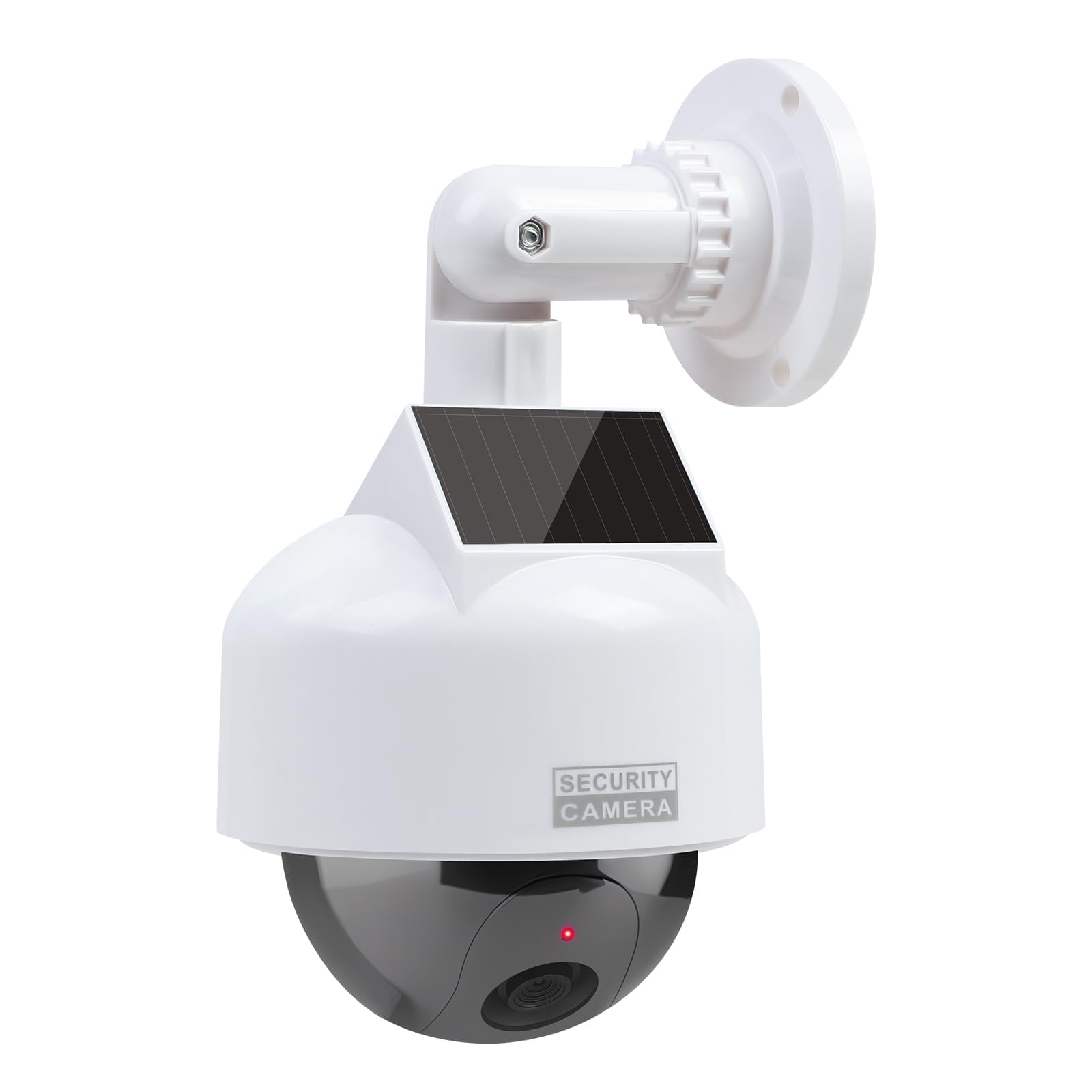 ERWEY Caméra Solaire factice factice avec Objectif - Caméra de Surveillance factice - pour l'intérieur et l'extérieur