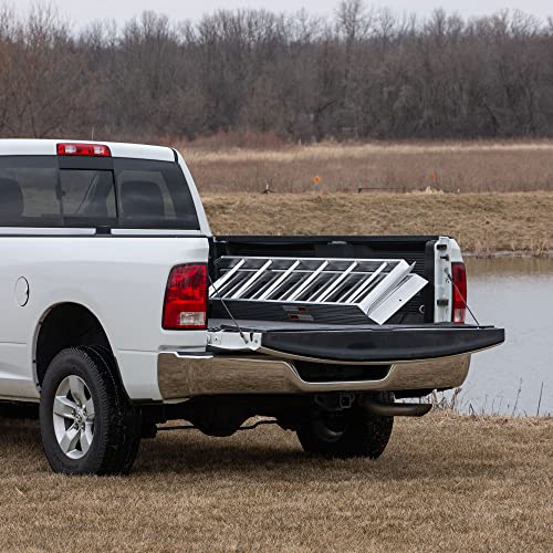Black Widow Aluminum Motorcycle Ramp, Folding Ramps with Steps, 750 Lbs Capacity, Silver - Portable Loading Equipment and Storage Accessories for Motorcycles, Trucks, Trailers and Vehicles - Thumbnail 2