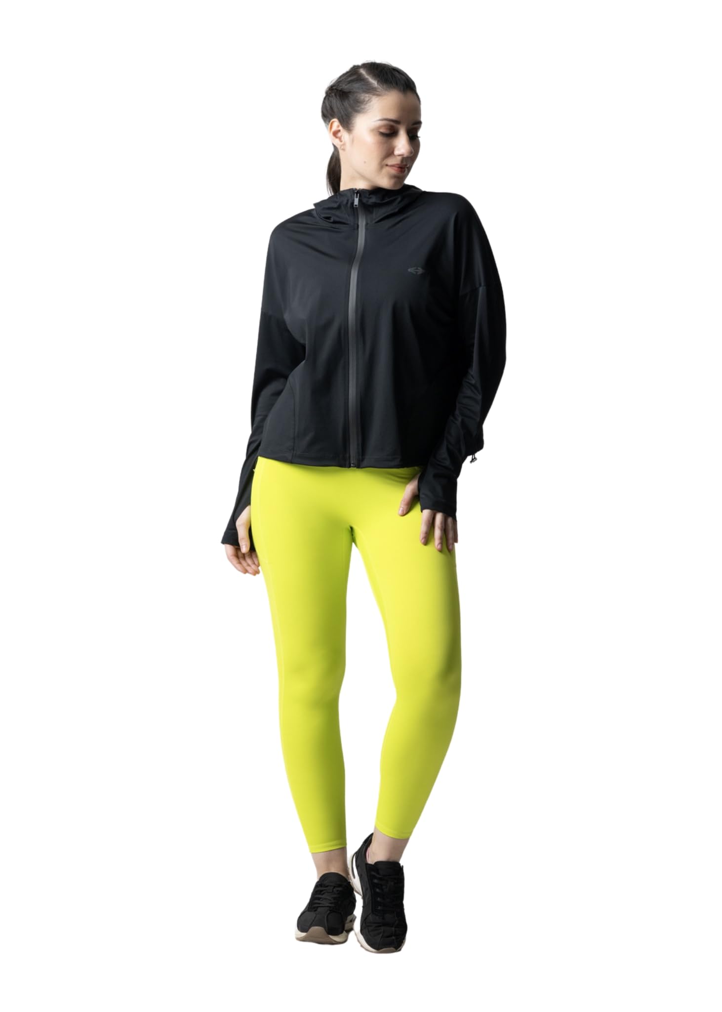 strch ZipFlex Nylon Jacket for Women Winter Wear | Stylish, Breathable & Comfortable Windcheater for Gym Workout Sports | Lightweight Full Sleeve Ladies Jacket for Cold Weather and Casual Outings-picture-4