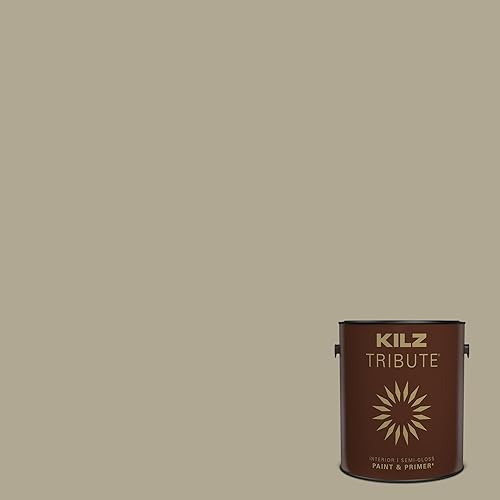 KILZ TRIBUTE Paint & Primer, Interior, Semi-Gloss, Almost Sage, 1 Gallon
