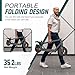 Electric Scooter Adult, 500W Peak Motor, 32km Long Range, 10” Solid and Pneumatic tire,3 speed mode, Foldable Electric Scooters,36V 7.8Ah Electric Scooter for Adults Urban Commuter