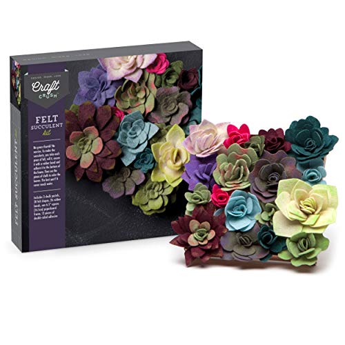 image for Craft Crush — Felt Succulents Craft Kit — Display Kit — Fun & Ea