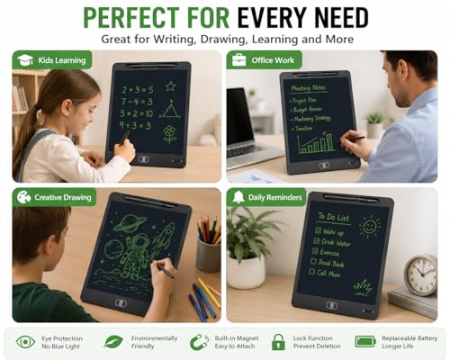 Image of 16 inch LCD Writing Tablet | Digital Drawing Pad for Kids & Adults | Erasable E-Writer Board with Stylus | Paperless Writing Tablet (Color as per Availability)