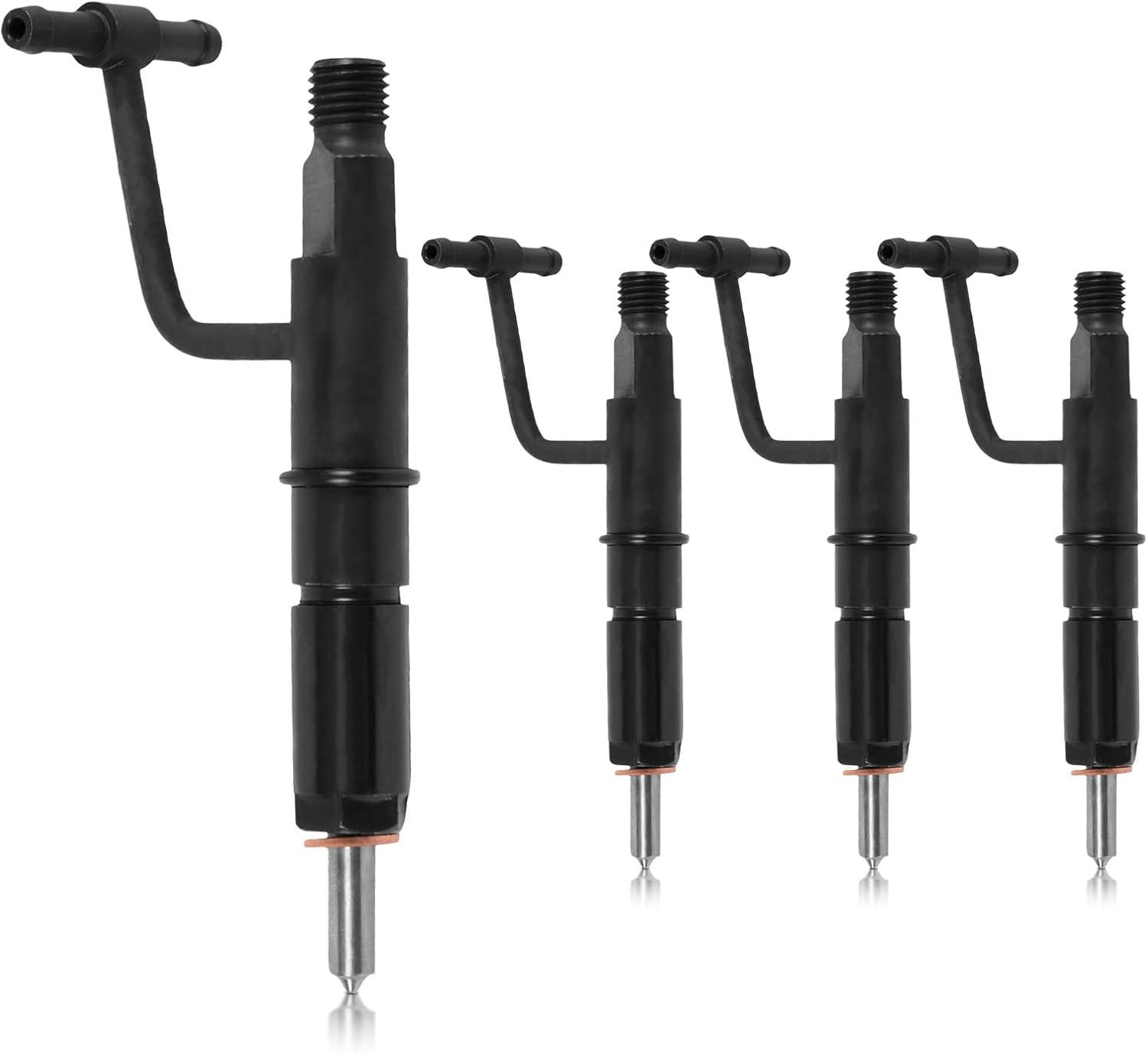 PANGOLIN 4JB1 Fuel Injector 4PCS Replacment for Mustang Bobcat 843 853 1213 960 2060 Loader, Replace OE 6646906 105118-4223