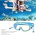 RiToEasysports Kids Swimming Goggles, Large Frame Non Fog HD Swimming Goggles Glasses with Nose Clip for Children (Light Blue