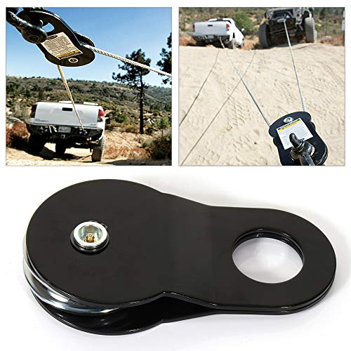 OCPTY High Strength Steel 20,000 lbs Snatch Block Pulley Self Recovery Winch Accessory for Off Road Vehicles - Thumbnail 6