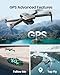 Holyton HT70 3 Axis Brushless Gimbal GPS Drones with Camera for Adults 4K; FAA Compliant FPV RC Quadcopter Drone with 4K/30FPS Video, 10000ft Range, QuickShot, Night Vision, Follow Me, Auto Return