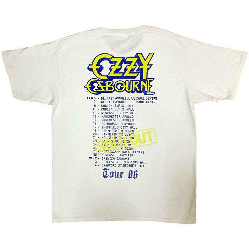 Rock Off officially licensed products Ozzy Osbourne The Ultimate Sin Tour 86 T Shirt XL
