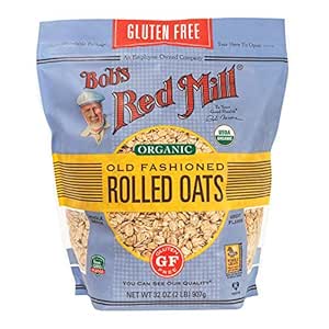 Bob's Red Mill Gluten Free Organic Old Fashioned Rolled Oats, 2 Pound (Pack of 1)