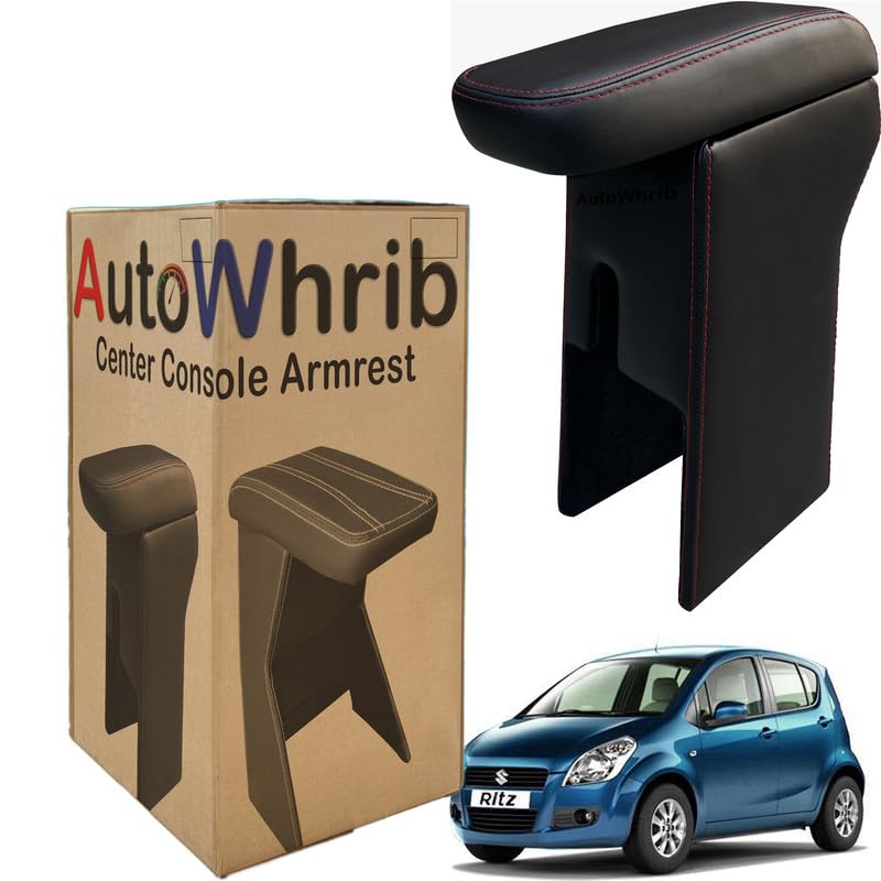 Image of Car Arm Rest For Ritz Armrest with Storage Box & Soft Cushion Pad, Luxury Arm Rest, Black Colour