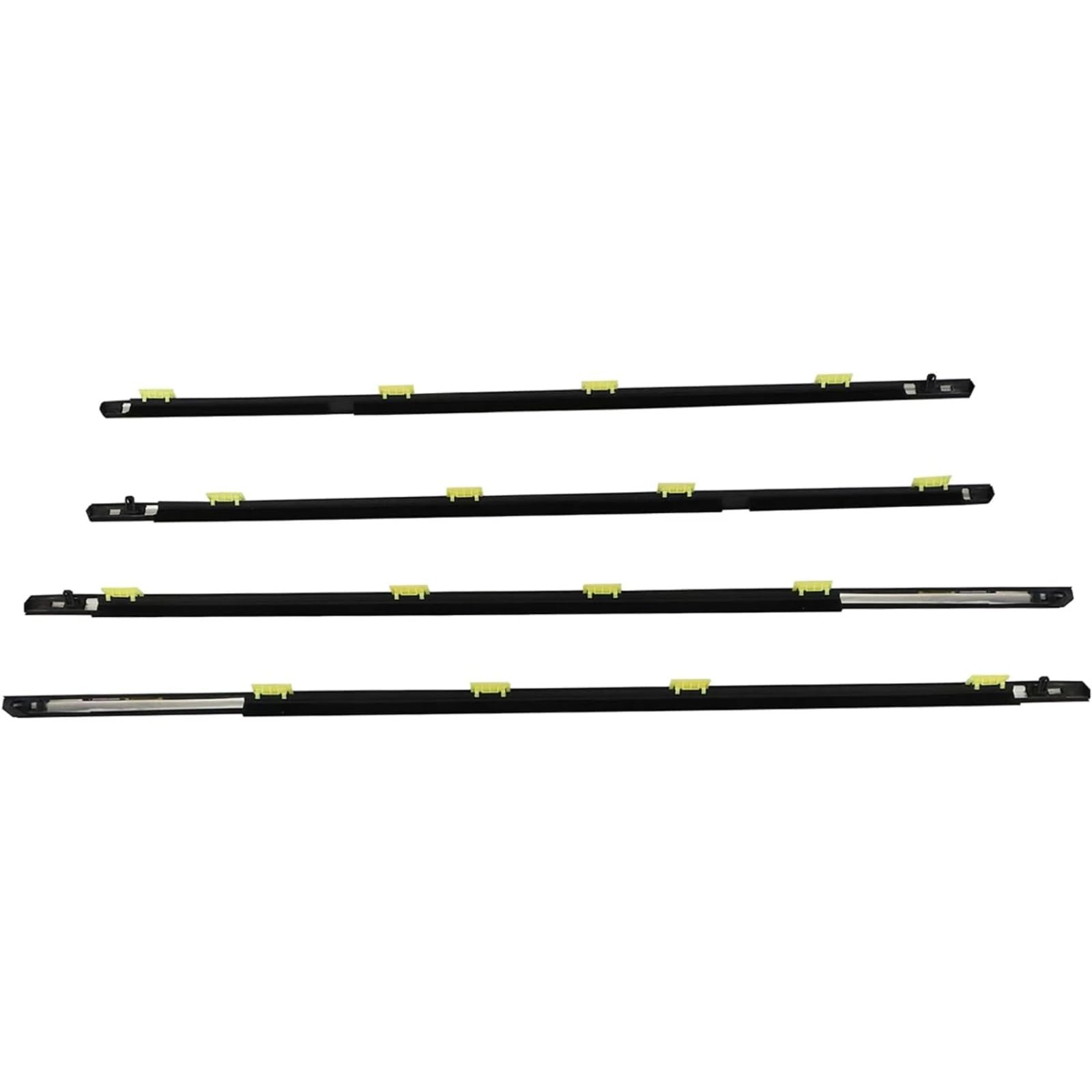 Glilar One Color Automotive Window Seals For Civic Sedan 2001-2005 4Pcs Car Outer Windows Weatherstrip Sealing Belt Moulding Trim 72450S5a003 72410S5a003