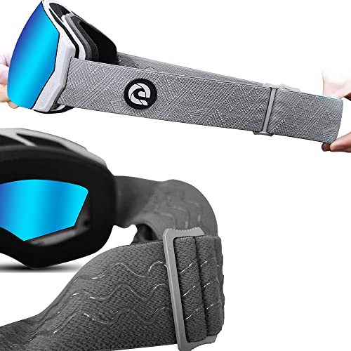 Gafas de esquí antivaho con lente de espejo roja resistente a arañazos 6