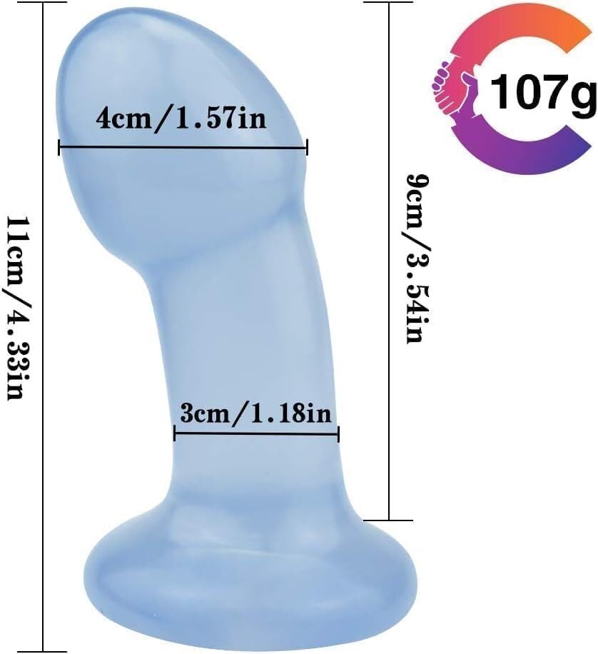 Mini Anal Plugs, Mini Dildos Realistic Dildos (Color : Blue, Size : Black)