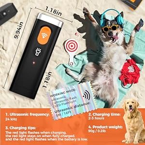 Ultrasonic Dog Bark Deterrent Device for Training and Behavior Aids Dog Barking Silencer for Indoor and Outdoor Barks No More Dog Training Device  Cucciolini Doodles Ultrasonic dog bark deterrent device for training and behavior aids dog barking silencer for indoor and outdoor barks no more dog training device   cucciolini doodles