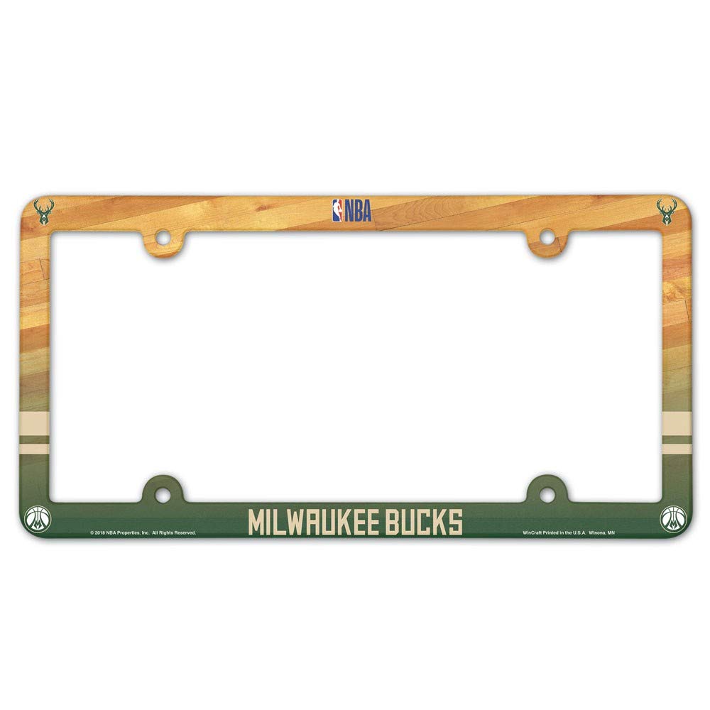 Wincraft Milwaukee Bucks Plastic License Plate Frame