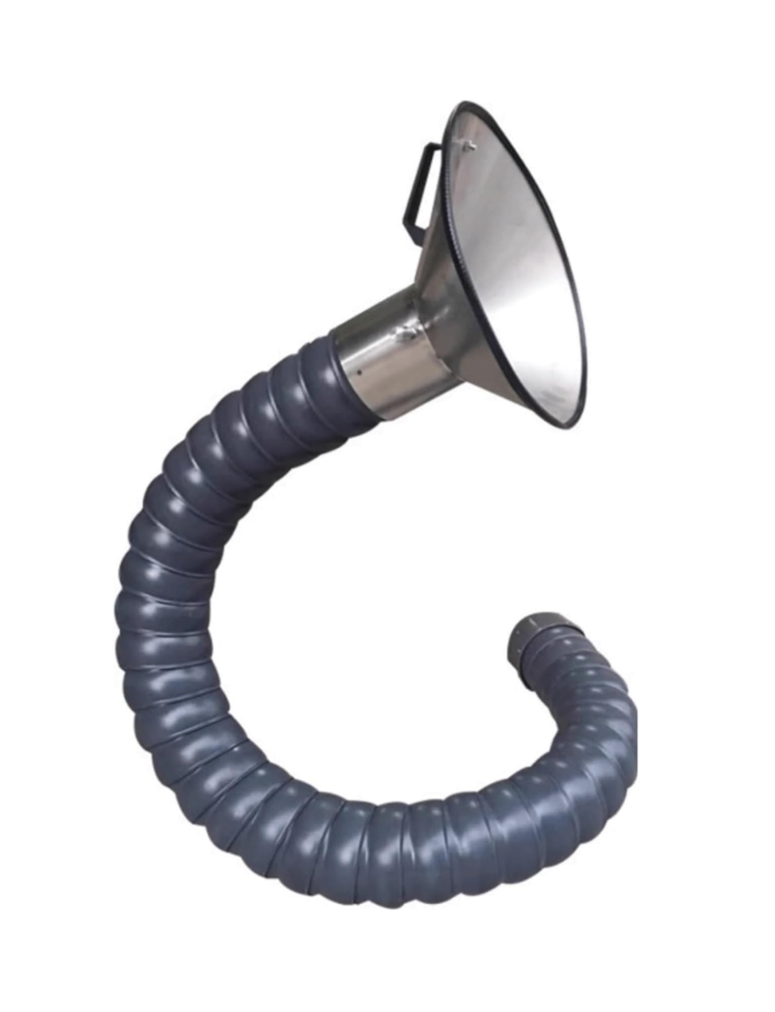Manguera extractora de humos giratoria de 360°, brazo articulado con campana y válvula ajustable, colector de conductos de extracción de aire for grabadora de laboratorio.(11x250cm/4.3x98in)