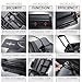TRAVELARIM Hard Shell Luggage Sets with Spinner Wheels 4 Piece, Expandable Large Suitcases with TSA Lock, Travel Large Suitcase Set, Grey Luggage Set