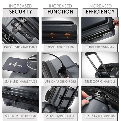 Image of Hard Shell Luggage Sets with Spinner Wheels 4 Piece, Expandable Large Suitcases with TSA Lock, Travel Large Suitcase Set, Teal Luggage Set