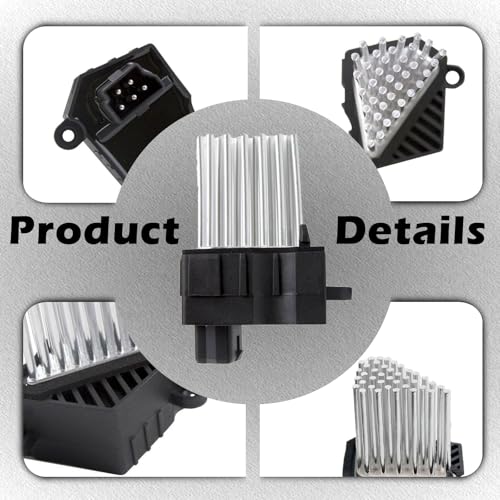 Image of ATC Auto Temp Control AC Heater HVAC Blower Motor Resistor 5 Pins Compatible with BMW 323CI 323I 328CI 328I 325CI 330CI M3 325I 325XI 330XI 330I 525I 530I 528I 540I M5 X3 X5 Replaces 64116923204