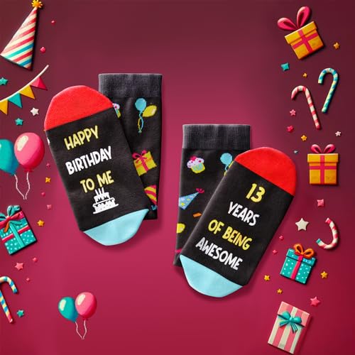 Zmart 13Th Birthday Gifts Ideas Socks - 13 Years Old Teens Boy Girl Gift Ideas thumb #3