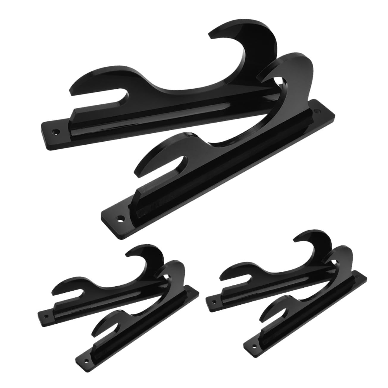 3pares Soporte De Espada De Pared Montado De Soporte Rotativo Para Exhibición De Espadas Diseño Minimalista y Elegante Para Decoración De Artes Marciales y Fencing