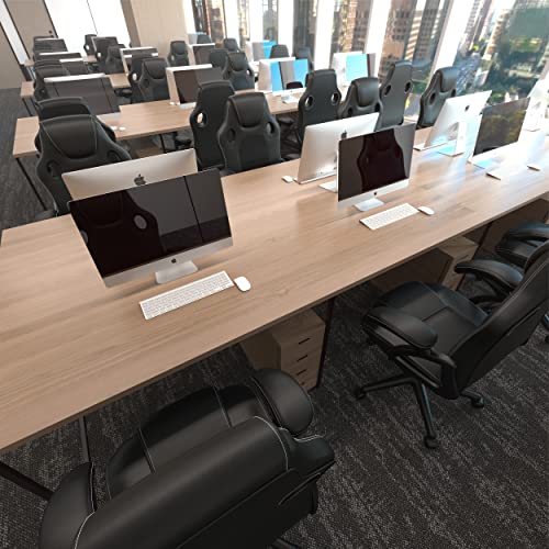 . Sedia da Ufficio Girevole, in Stile Racing, Girevole, ergonomica, con Supporto Lombare, in finta pelle, Regolabile, con Sollevamento a Gas, Testato SGS - Sedia gaming - Immagine 7