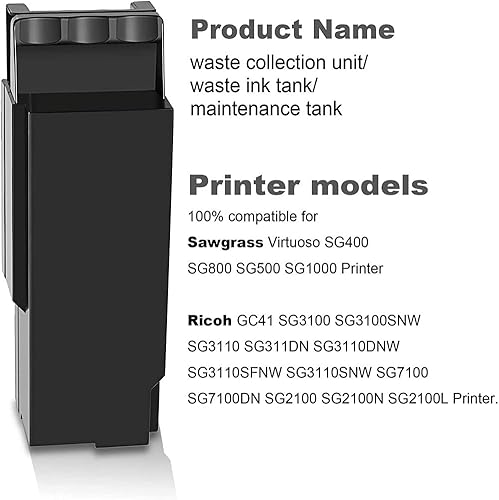 Miniatura 3 de AQree Unidad de recolección de tinta residual para tanque de mantenimiento de Sawgrass Virtuoso SG400 SG800 SG500 SG1000 y Ricoh GC41