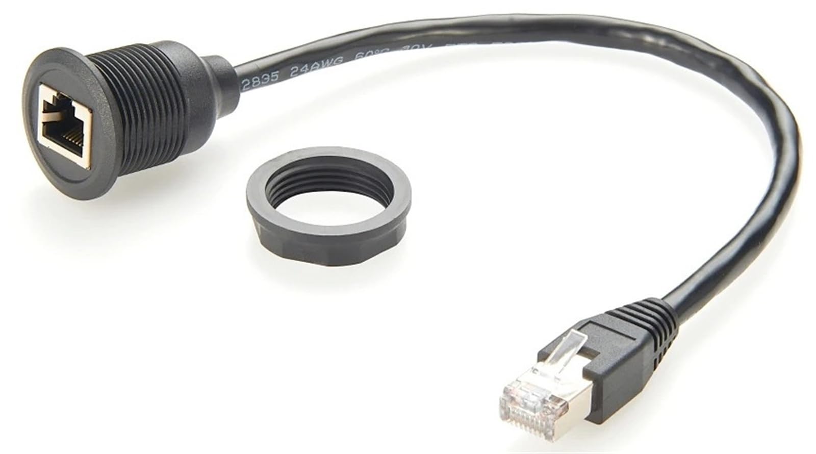 Profinet RJ45 8P8C maschio a femmina cavo di prolunga montaggio a pannello da incasso rete LAN Ethernet Cat5e 1 Gbps for luce palco