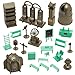 BMC Classic Mad Scientist Lab - 24pc Plastic Army Men Sci-Fi Accessory Playset