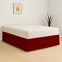 Vista 5 de eBeddy Linens 1 falda de cama de algodón egipcio de 800 hilos, tamaño individual de 39 x 75 a 14 pulgadas, caída y caída, fácil de lavar, resistente