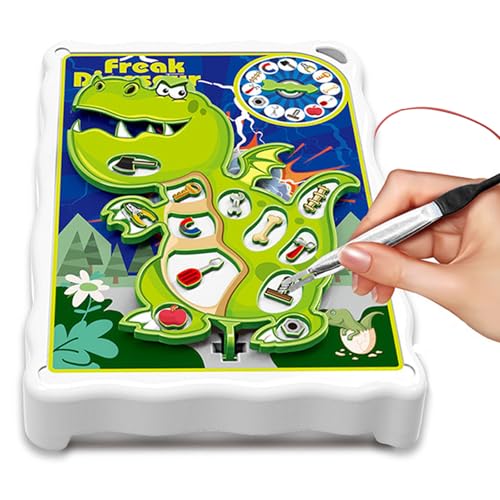 Operacion Juego De Entrenamiento Táctil, Utiliza Pinzas Y Piezas, Divertido Juego Operación Niños, Juegos De Mesa Niños para 1 O Más Jugadores, Juguete Educativo para Niños De 3 Años En Adelante (B)