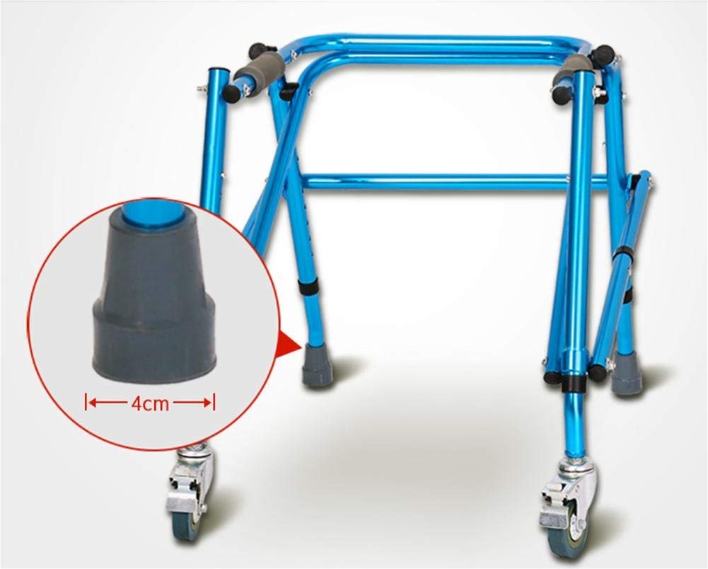Medyczna lekka aluminiowa wyściełana składana rama do chodzenia na kółkach, chodzik Rollator, pomoce ułatwiające poruszanie się Interesting