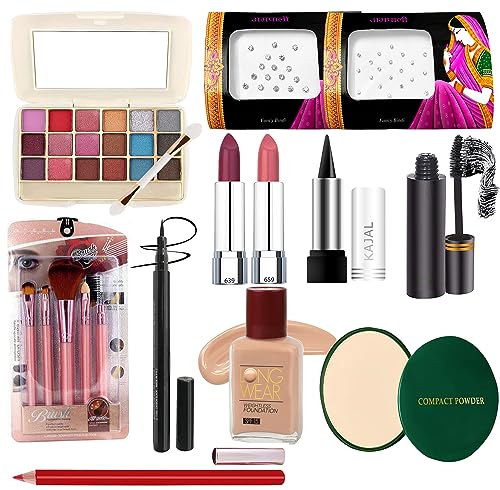 Image of G4U Makeup Kit For Women & Girls With Eyeshadow | Foundation | Lipsticks | Compact | Mascara And More Beauty Products (Raksha Bandhan gift set) 39-59