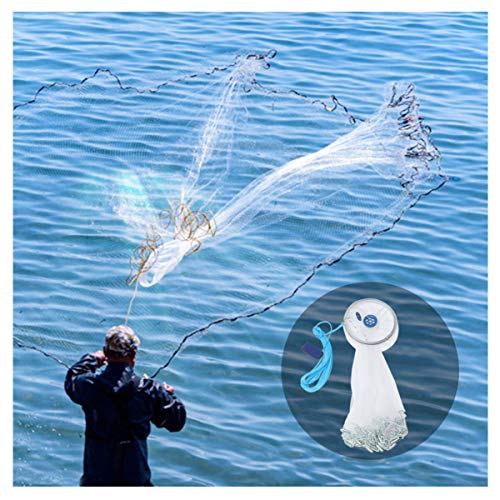 BESPORTBLE Rede de pesca fundida com redes de alumínio para água salgada para isca, armadilha, peixe