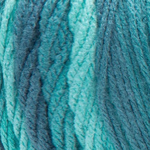 Image of Red Heart Super Saver Jumbo Blue Tiful Ombre Yarn - 2 Pack of 283g /10oz - Acrylic - 4 Medium (Worsted) - 482 Yards - Knitting /Crochet