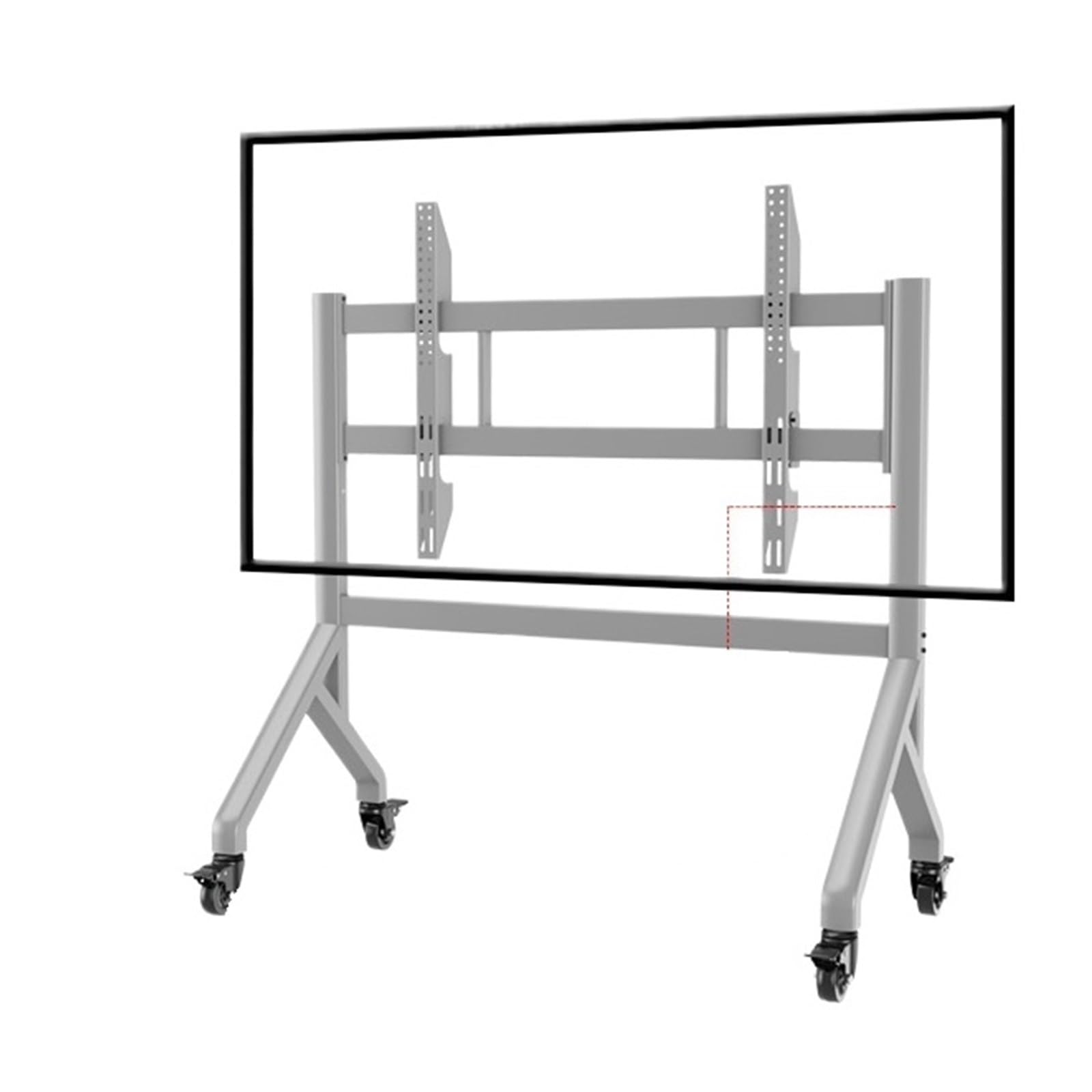 Écran d'affichage chariot mobile blanc 12-classicwhite pour moniteur - 3