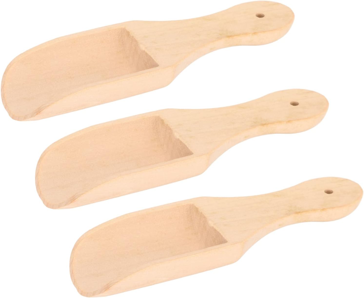 10Pcs Bath Salt Spoons - Sturdy Smooth Hardwood, Lightweight and Durable Wooden Spoons, Ideal for Bath Salts and Loose Tea