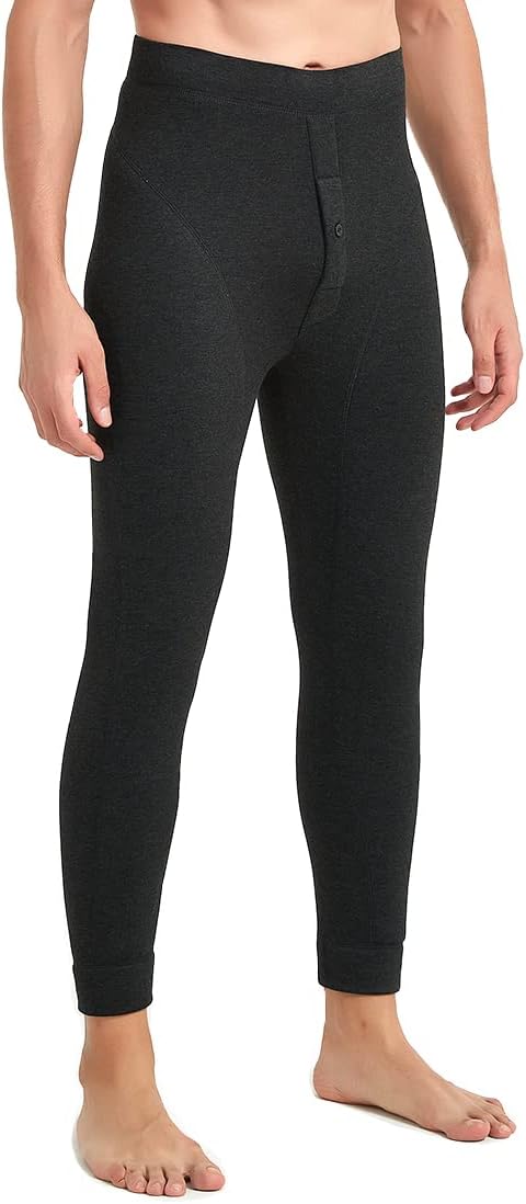 Thermal Underwear for Men Thermal Pants Men Long Johns Base Layer Bottoms Fleece Lined Leggings Performance Pants Winter Warm