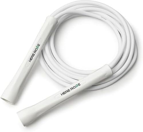 Miniatura 5 de hererope - Cuerda de saltar de boxeo ajustable de 0.236 in con cordón interior, asas irrompibles, cuerdas de salto de PVC duraderas que no se doblan