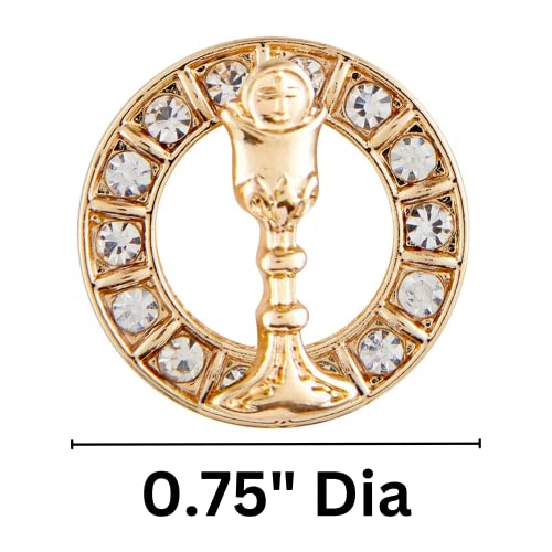 Needzo First Communion Pendant, Religious Chalice Jewelry, Catholic Gifts, One Size2