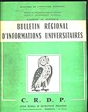 BULLETIN REGIONAL D INFORMATIONS UNIVERSITAIRES N°8. LA TELEVISION ET L...