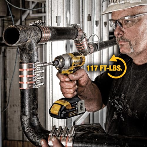 DEWALT 20V MAX Cordless Drill and Impact Driver, Power Tool Combo Kit , Includes 2 Batteries, Charger and Bag (DCK240C2) by DEWALT - Image 8