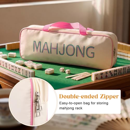 Bolso para Mahjong set vacío con 3 compartimentos miniatura 6