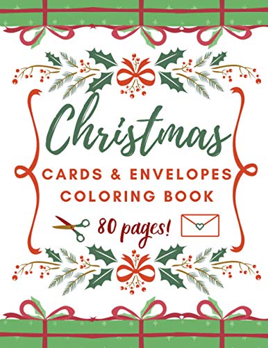 Christmas Cards and Envelopes Coloring Book: Special Gift for Kids and Adults image 3