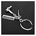 Llavero Peluquería Creativa Peine Secador de Pelo Llavero Peluquero Accesorios Regalos Regalos Belleza Llavero Titular Tinkets Modelo de Juguetes (Color : Silver)