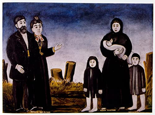 Pintura mural Niko Pirosmani de 60x90cm para revivir paredes vacías con arte vintage en lienzo