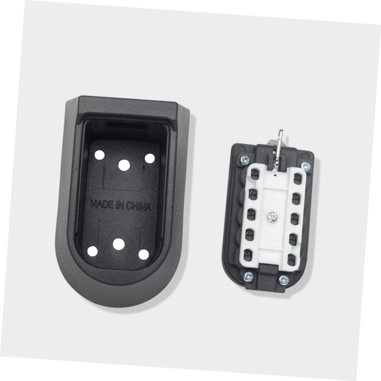SEWACC Boîte à Clés Murale Sécurisée Code Mécanique, en Abs et Alliage D'aluminium, Robuste et Pratique pour Entrée d'urgence et Activités Quotidiennes