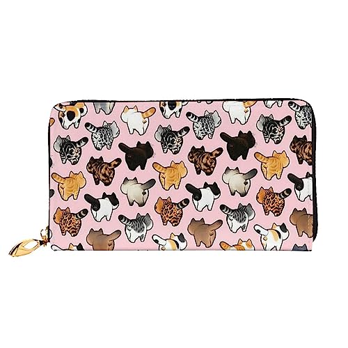 財布 萌え 猫 ネコ柄 長財布 小銭入れ 革財布 さいふ メンズハンドウォレット レディース財布 カード入れ ウォレット カードホルダー ファスナー トラベルウォレット ミニウォレット レトロ コンパクト ポータブル 大容量 使いやすい 機能（Amazon）