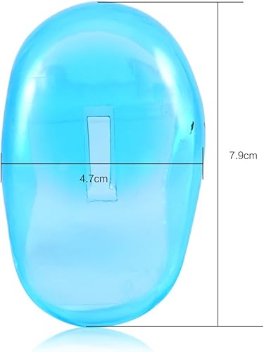 Miniatura 5 de FILFEEL Protector de la cubierta del oído, 2pcs azul cubierta anti manchas plástico protector orejeras del tinte